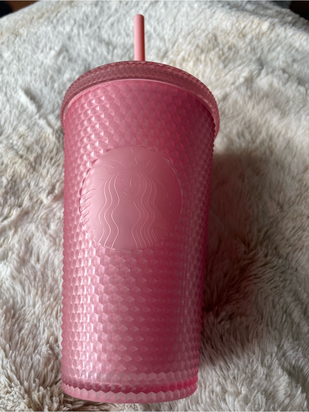 Starbucks 16 oz Pink Textured Reusable Tumbler Cup